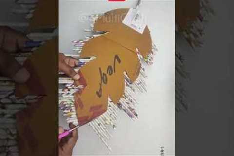 How to Make a Paper Craft @African Art :: Simple&EasyCrafts DIY :: Cardboard Crafts..