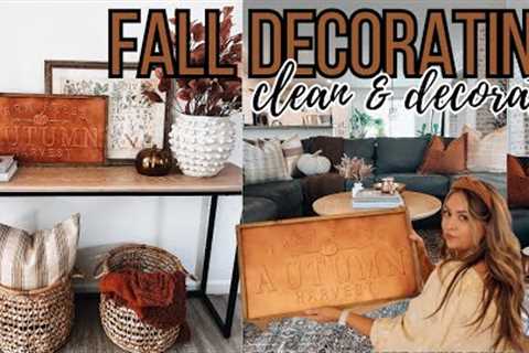 fall decorating ideas / fall decor 2023 / fall clean and decorate with me / brooke ann