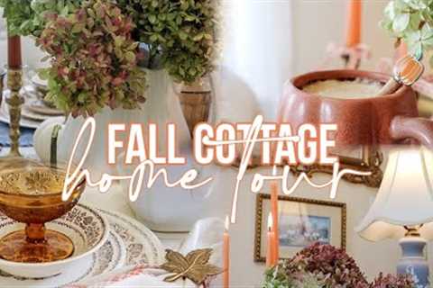 FALL COTTAGE HOME TOUR 2023 | thrifted + vintage autumn home 🍂🏠