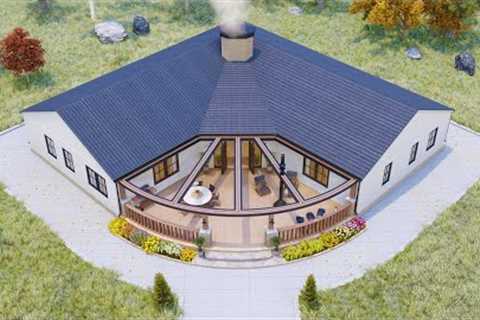 65'' x 65'' (20m x 20m) Absolutely Stunning House Design With Floor Layout - House Design Idea