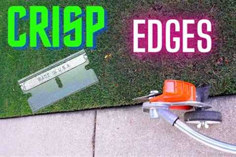 How to get RAZOR SHARP EDGING for your LAWN using a Stihl Edger or Ego Edger | Tight Lawn Edges