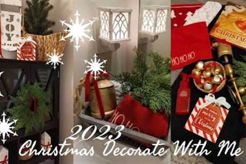 NEW🎁🎀🌲2023 CHRISTMAS DECORATE WITH ME🌲🎀🎁SMALL BATHROOM DECORATE WITH ME🌲