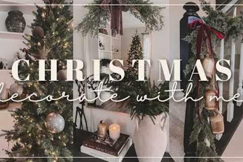 Christmas Decorate With Me 2023 | Entryway, Stairs & Christmas Tree | Christmas Decor Ideas