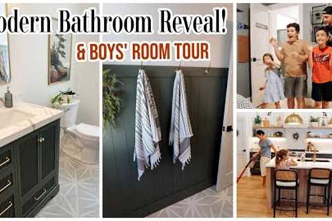 MODERN BATHROOM MAKEOVER ! | BOYS'' ROOM REVEAL | & A REVIEW OF MY CASTLERY FURNITURE PIECES