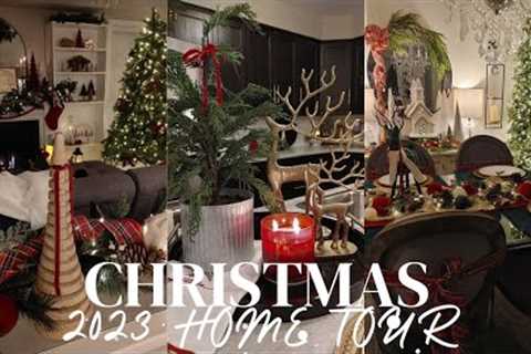 🌲🎀CHRISTMAS 2023 HOME TOUR🎀🌲TRADITIONAL CHRISTMAS DECOR/DECORATE WITH ME FOR CHRISTMAS🎀🌲