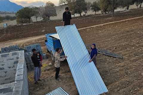 Innovation at home: Buying stone for kitchen cabinets and buying sheet metal for the horse house