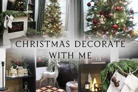 Christmas decorate with me ! Small living room decor ideas! Christmas 2023