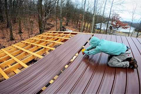 Metal Roof Is On The Homestead Shed