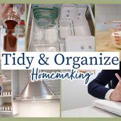 Kitchen Tidy, Organize & Cook With Me! | Spice Storage Solutions | Home Making Motivation