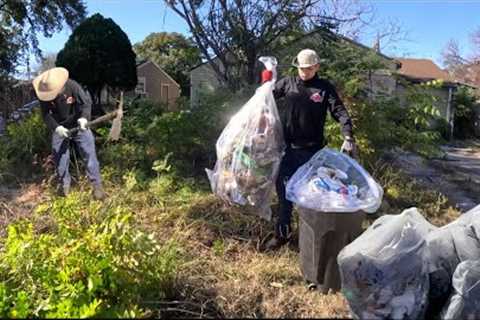 We WERE STUNNED With The AMOUNT of TRASH Left On This INSANELY OVERGROWN YARD