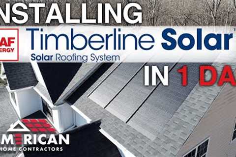 In Depth Installation: GAF Timberline Solar Roofing System