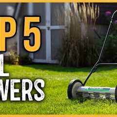 Best Reel Mowers 2024 | Top 5 Best Manual Push Lawn Mower Reviews
