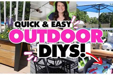 WOW! Upgrade Your Outdoor Patio + Deck with these Budget DIY Decor Ideas!