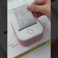 Take notes with a mini printer that doesn’t use ink!📚#study #studywithme #studyvlog #phomemo #fyp