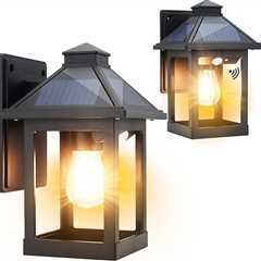 2 Pack Solar Wall Lanterns Review: Dusk to Dawn Delight