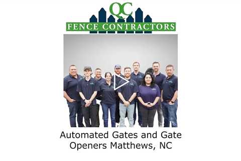 Automated Gates and Gate Openers Matthews, NC - QC Fence Contractors