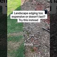 Instead of buying cheap plastic landscape edging, try this.