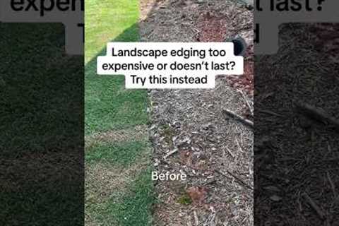 Instead of buying cheap plastic landscape edging, try this.