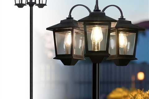 73\”Solar Lamp Post Light Review: Vintage Charm for Outdoors