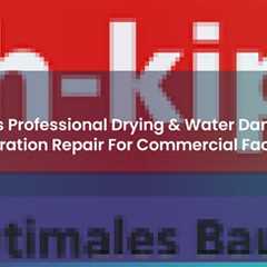 Swiss Professional Drying & Water Damage Restoration Repair For Commercial Facilities