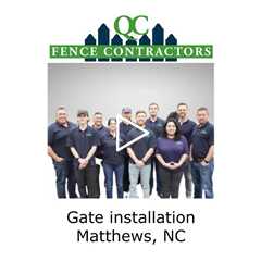 Gate installation Matthews, NC - QC Fence Contractors