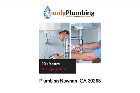 Plumbing Newnan, GA 30263 - Only Plumbing Newnan - (770) 683-1550