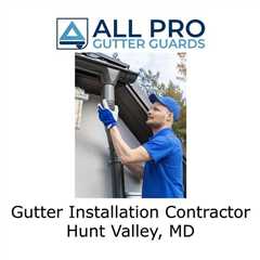 Gutter Installation Contractor Hunt Valley, MD - All Pro Gutter Guards's Podcast