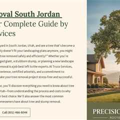 Tree Removal South Jordan Utah : Your Complete Guide by Truco Services