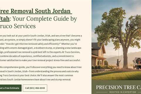 Tree Removal South Jordan Utah : Your Complete Guide by Truco Services