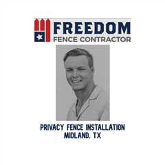 Privacy Fence installation Midland, TX