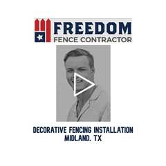 Decorative Fencing Installation Midland, TX - Freedom Fence & Services