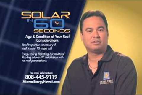 Your Roof and Solar Panels - Solar Photovoltaic (PV) System - Honolulu, Hawaii