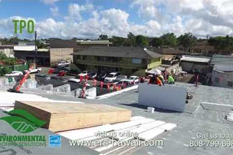 Hawaii Roofing Company Environmental Roofing Solutions  Warehouse retrofit Install