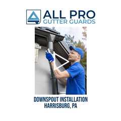 Downspout installation Harrisburg, PA - All Pro Gutter Guards