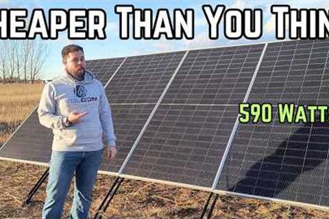 I Tried GIANT 590W Solar Panels [Mind = Blown]